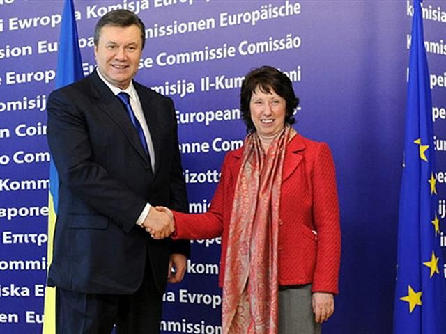 Триває зустріч Януковича з Ештон Триває зустріч Януковича з Ештон