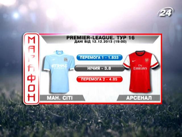 Матч дня - "Ман Сіті" проти "Арсенала" Матч дня - "Ман Сіті" проти "Арсенала"