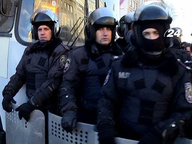 Митингующих с Евромайдана не пускают на Европейскую площадь