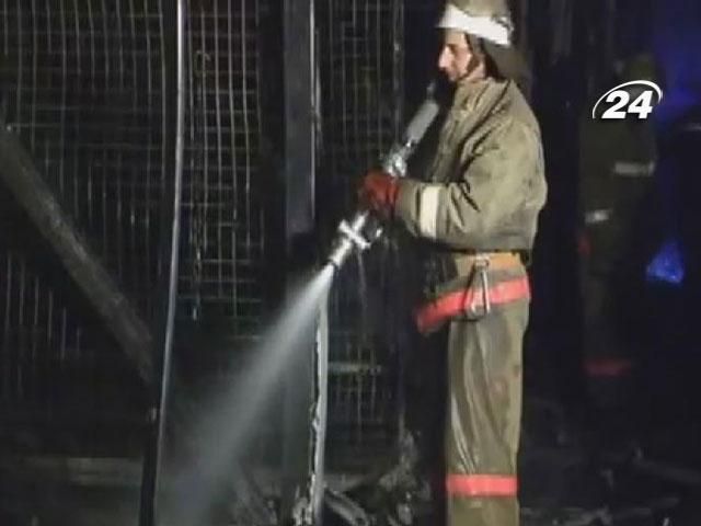 У Києві горів Святошинський ринок У Києві горів Святошинський ринок