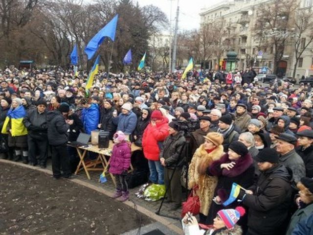 В Харькове напали на штаб Евромайдана