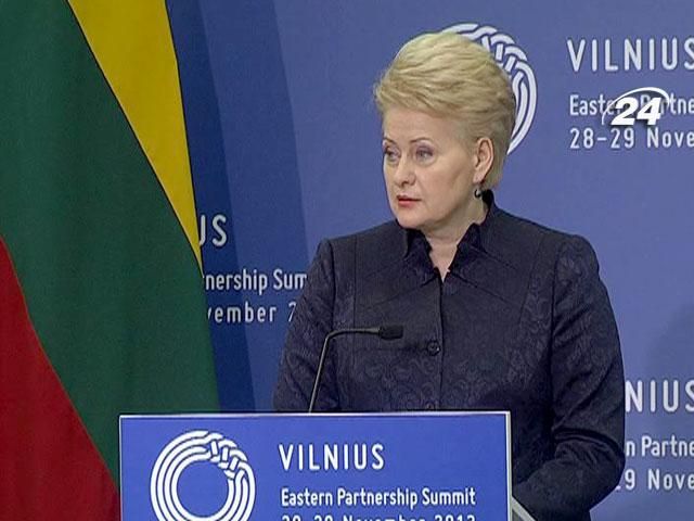Президент Литвы призвала украинцев бороться за будущее без Януковича