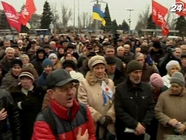 Запорожский Евромайдан собрал около тысячи человек