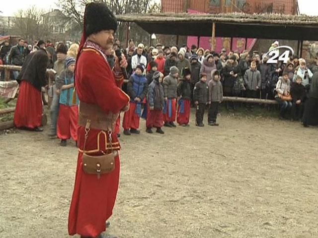 В Запорожье показали, как праздновали Рождество их прадеды