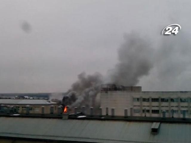 На харьковском заводе "Хартрон" произошел пожар