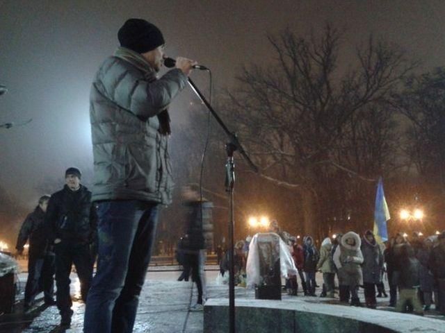 Харківському Євромайдану вимкнули світло 