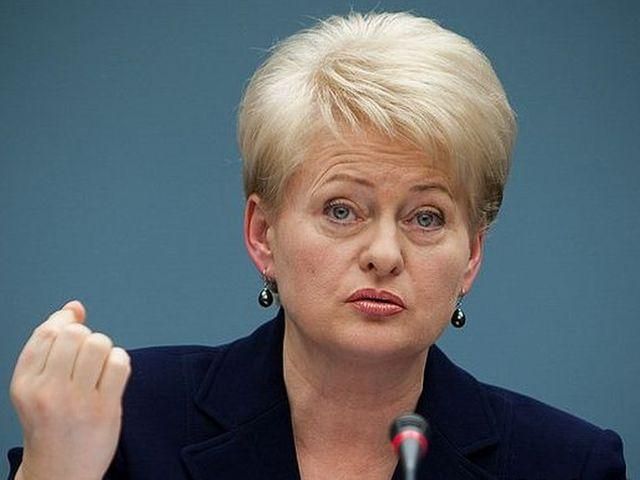 Грибаускайте осудила насилие в Украине и поддержала Луценко Грибаускайте осудила насилие в Украине и поддержала Луценко