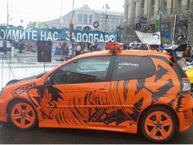 У активиста Автомайдану арестовали машину