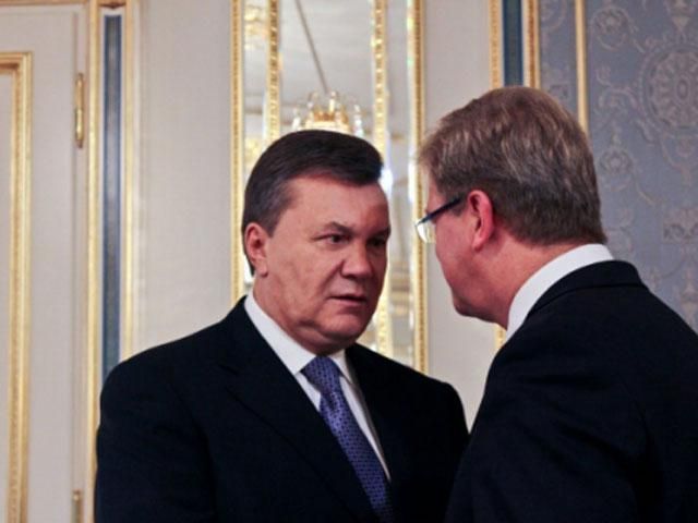 Янукович и Клюев встретились с Фюле