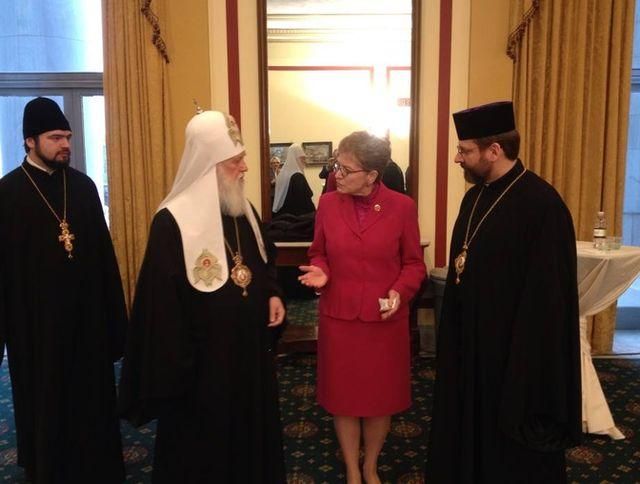 Патриархи Филарет и Святослав прибыли на молитвенный завтрак с Обамой Патриархи Филарет и Святослав прибыли на молитвенный завтрак с Обамой