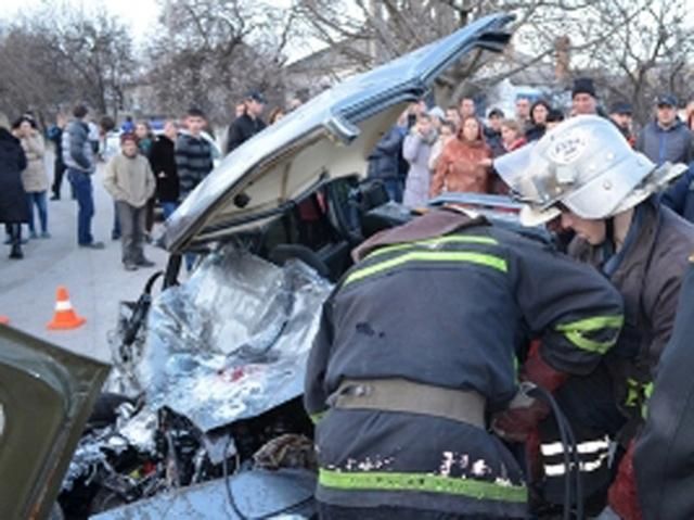 В аварии в Севастополе пострадали российские военные