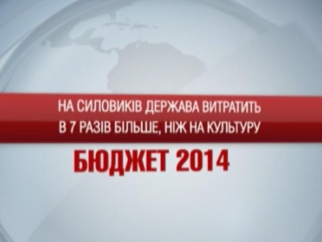 Бюджет-2014: На силовиков государство потратит в 7 раз больше, чем на культуру
