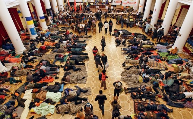 Швайка запевняє, що протестувальникам з КМДА знайшли інший нічліг Швайка запевняє, що протестувальникам з КМДА знайшли інший нічліг