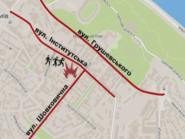 Карта сутичок у Києві (Відео)