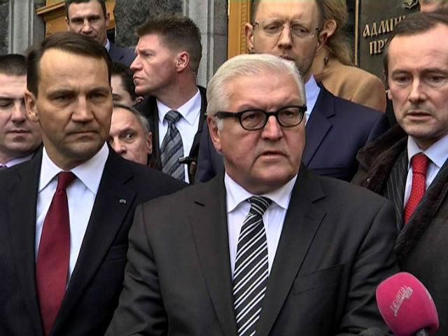 Ми щасливі, що вдалося посприяти врегулюванню ситуації в Україні, — Штайнмаєр Ми щасливі, що вдалося посприяти врегулюванню ситуації в Україні, — Штайнмаєр