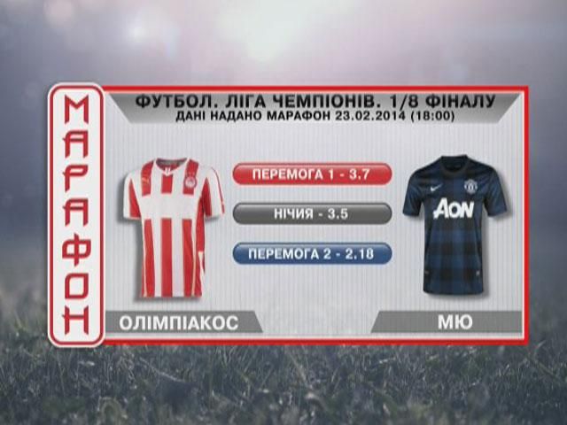 Матч дня. "Олімпіакос" проти МЮ Матч дня. "Олімпіакос" проти МЮ