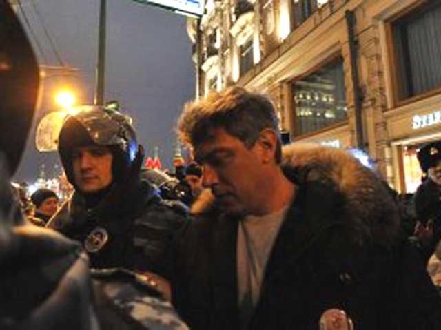 У Москві арештували опозиціонерів за участь в акції протесту