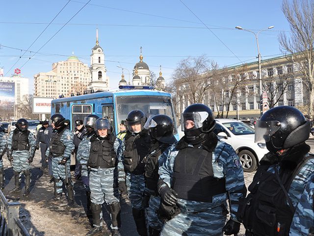 В Донецке из переаттестованых "беркутовцев" создали специальный отряд милиции