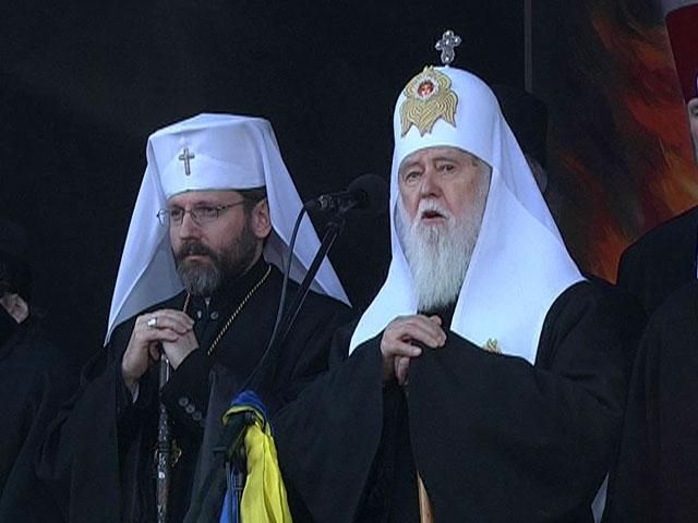 На Шевченківському віче Філарет звинуватив РПЦ у причетності до агресії в Криму