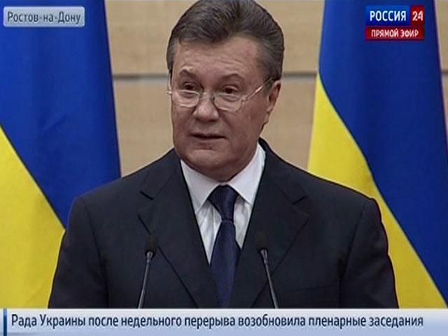 Янукович вийшов в ефір, щоб показати — він живий Янукович вийшов в ефір, щоб показати — він живий