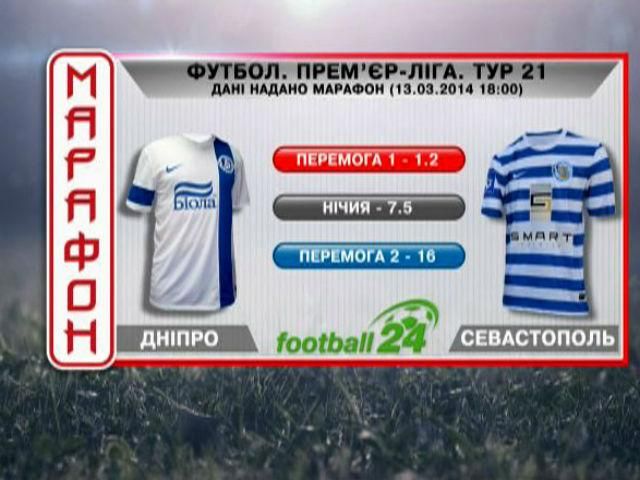 Матч дня. "Дніпро" проти "Севастополя"