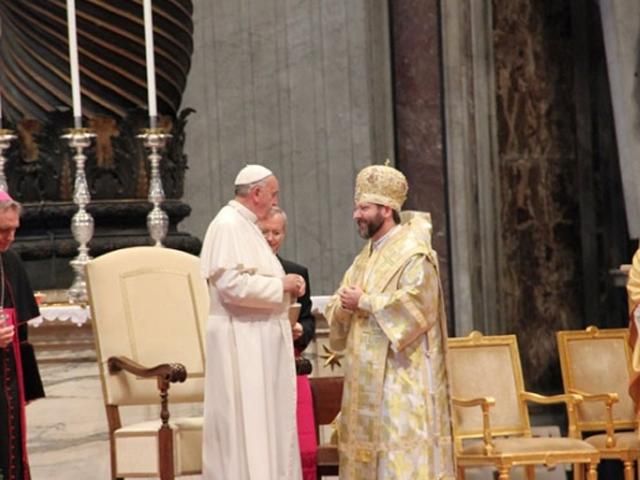 Глава УГКЦ поговорить з Папою Римським про ситуацію в Україні Глава УГКЦ поговорить з Папою Римським про ситуацію в Україні