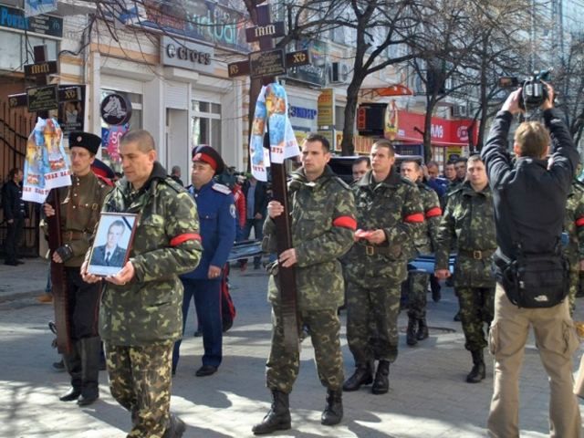 В Симферополе похоронили погибшего от рук оккупантов прапорщика Кокурина (Фото)