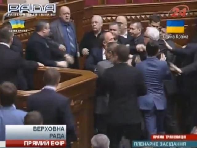 Симоненко спровокував бійку у Верховній Раді (Відео)
