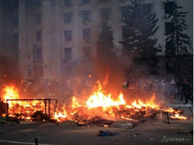 В Одессе сожгли лагерь пророссийских активистов (Фото)