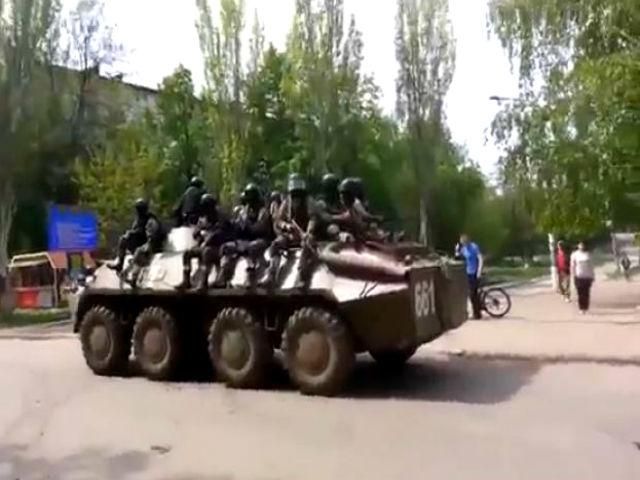 В Краматорске продолжается антитеррористическая операция (Видео)
