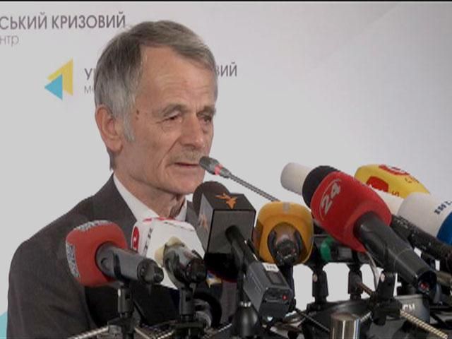 Джемілєв: Якщо окупанти застосують грубу силу, реакція буде відповідною Джемілєв: Якщо окупанти застосують грубу силу, реакція буде відповідною