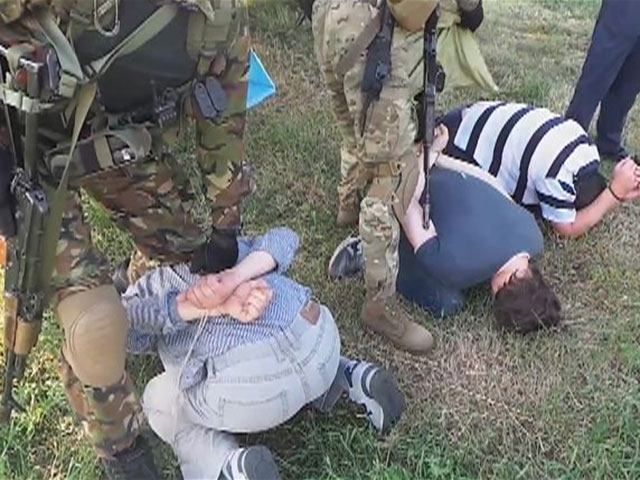 Задержание террористов возле Краматорска (Видео)