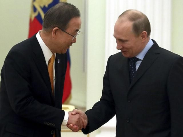 Путин и Генсек ООН выступили за политическое решение кризиса в Украине