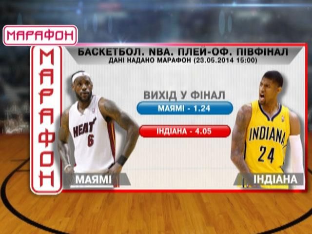 Матч дня. Баскетбол. "Маямі" – "Індіана" Матч дня. Баскетбол. "Маямі" – "Індіана"