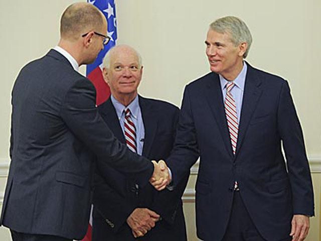 Яценюк прийняв делегацію Конгресу США Яценюк прийняв делегацію Конгресу США