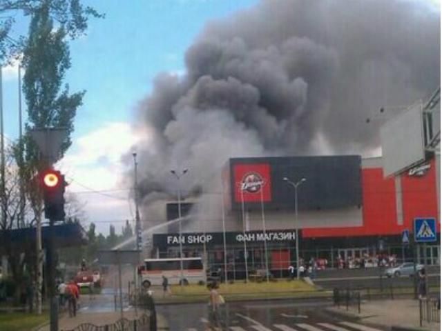 Дворец спорта перед пожаром ограбили, - ХК "Донбасс" Дворец спорта перед пожаром ограбили, - ХК "Донбасс"