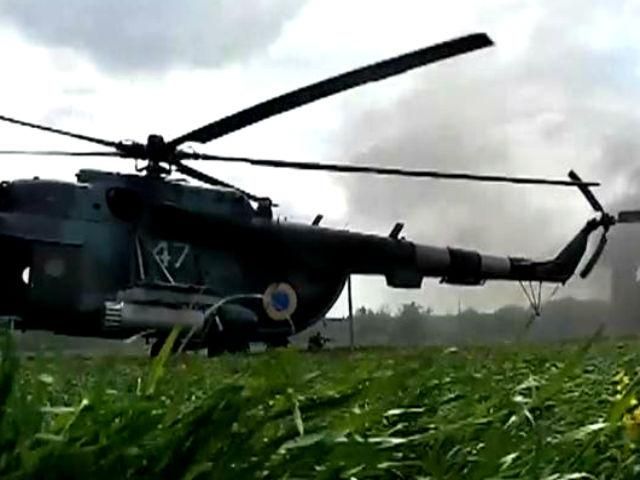 Вчера под Славянском террористы подбили 2 украинских вертолета