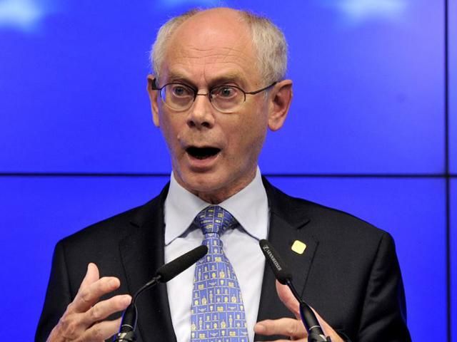 Ван Ромпей обвинил Россию в поставках оружия и боевиков в Украине Ван Ромпей обвинил Россию в поставках оружия и боевиков в Украине