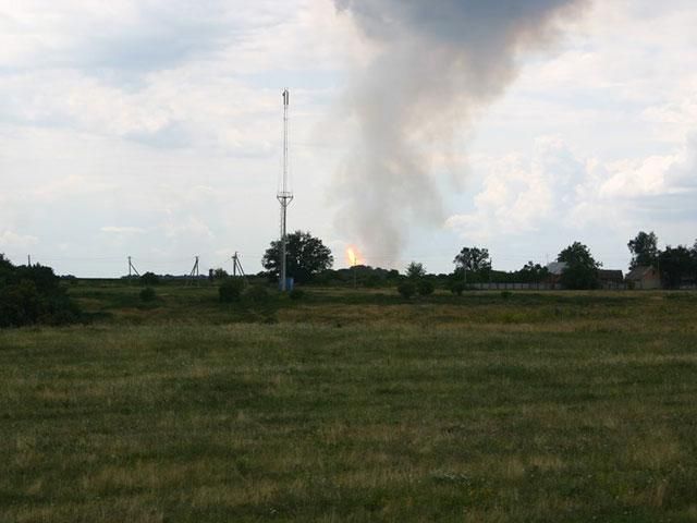З’явилися фото вибуху газопроводу на Полтавщині