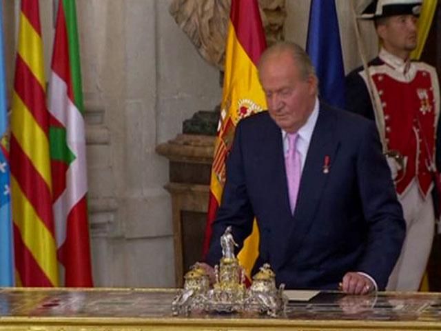 Король Іспанії підписав акт про зречення від престолу