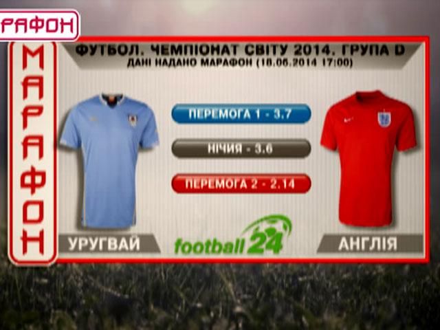 Матч дня: Уругвай против Англии Матч дня: Уругвай против Англии