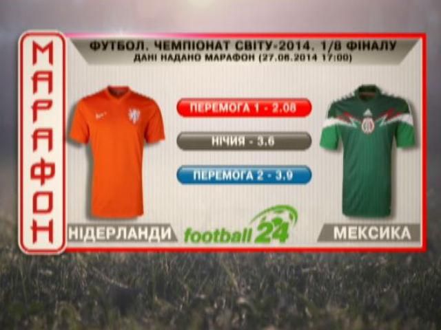 Матч дня: Нідерланди проти Мексики Матч дня: Нідерланди проти Мексики