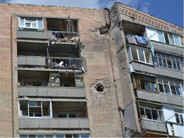 Фото дня: обстрелянный Славянск Фото дня: обстрелянный Славянск