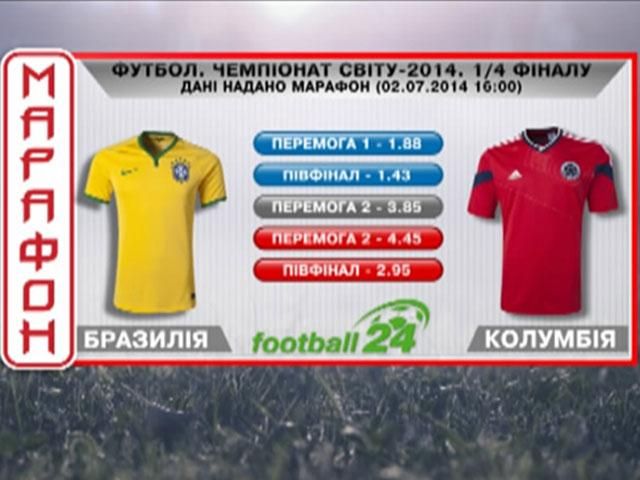 Матч дня. Бразилія проти Колумбії Матч дня. Бразилія проти Колумбії