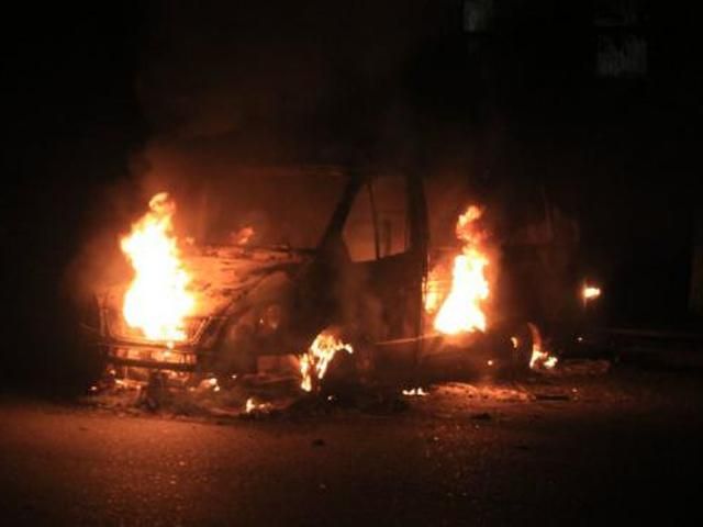 В Артемівську обстріляли штаб терористів (Фото) В Артемівську обстріляли штаб терористів (Фото)