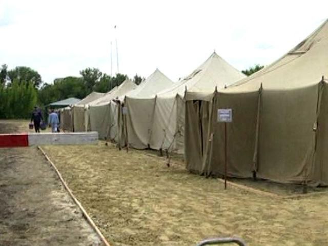 В Луганской области заработал лагерь для беженцев