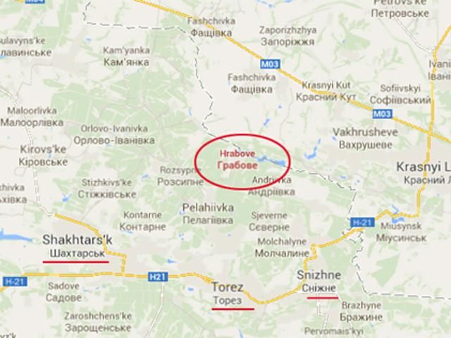 Грабово, где упал малазийский лайнер, полностью контролируют террористы Грабово, где упал малазийский лайнер, полностью контролируют террористы
