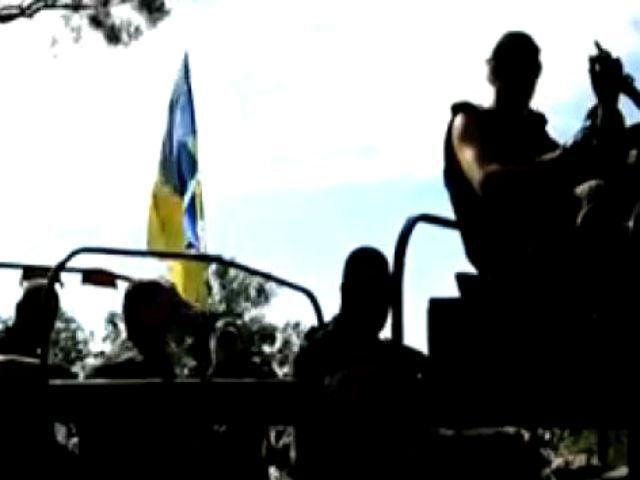 Украинские войска отправляются в Луганскую область (Видео)