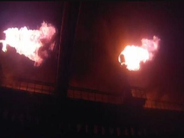 Поблизу Донецька горів Авдіївський коксохімічний завод Поблизу Донецька горів Авдіївський коксохімічний завод