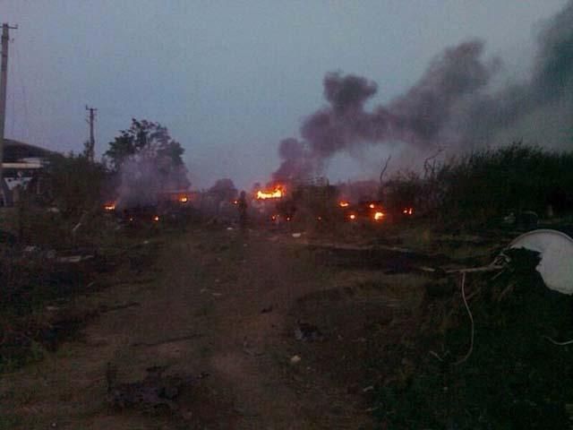 Террористы массово обстреливают украинских пограничников (Фото) Террористы массово обстреливают украинских пограничников (Фото)